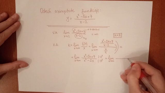 Funkcije - vertikalna i kosa asimptota смотреть онлайн