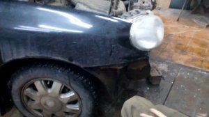 Chevrolet Lanos рихтовка.вытежка