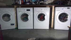 Wash Race No.308 - 4 Indesit on Cotton standard 60'c