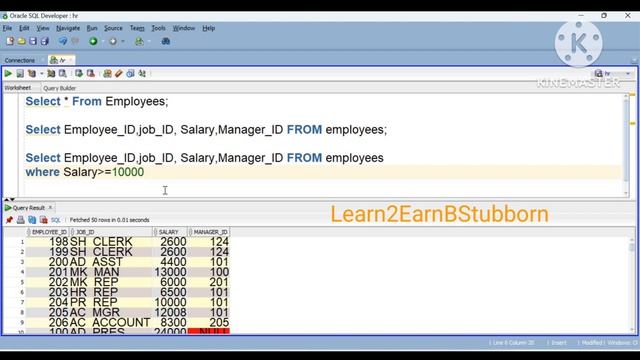 Where Clause In Sql - Telugu #learn2earnbstubborn #sql #oracle #sqlserver смотреть онлайн