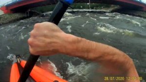 Лосевский порог, река Вуокса. Сплав на надувной байдарке.