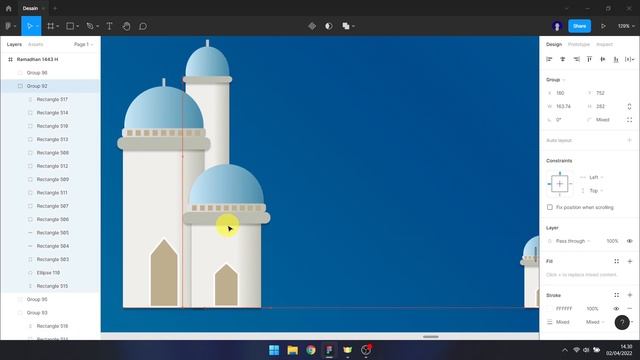 Twibbon Selamat Menunaikan Ibadah Puasa Ramadhan 1444 H Tahun 2023 - Figma Design смотреть онлайн