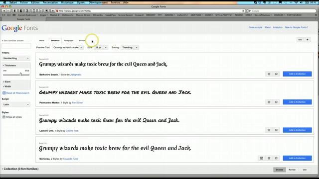 Télécharger des polices dans Google Fonts смотреть онлайн