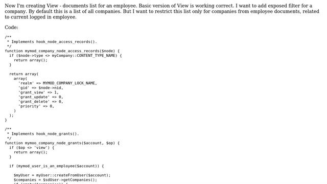 Why implementation of node access for different content type breaks my other type access control? смотреть онлайн