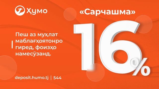 Стабильный доход 16% годовых | Депозит Сарчашма смотреть онлайн