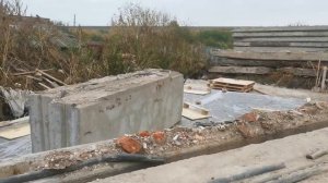 этап строительства дома с повторным применением керамзитобетонных панелей