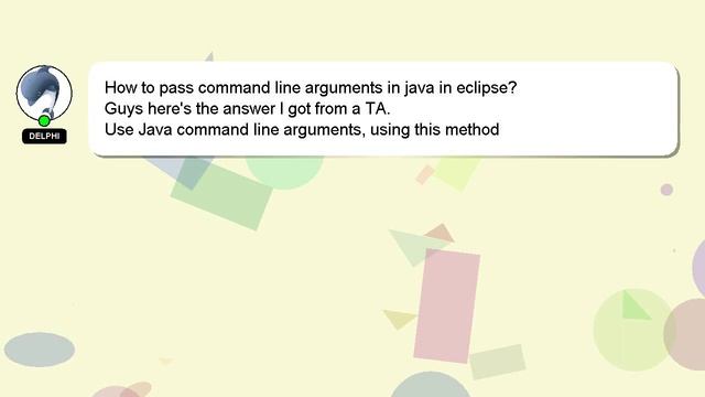How to pass command line arguments in java in eclipse? смотреть онлайн