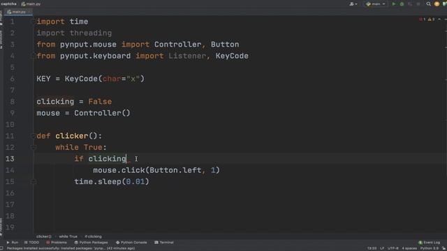 Auto Clicker Bot باستخدام Python Projects #20 | Python смотреть онлайн
