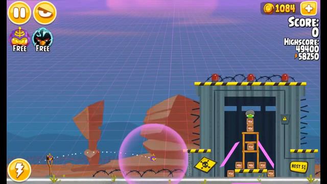Angry Birds Seasons - Power-Up Test Site - Level 1-2 - 49,440 - World Record! смотреть онлайн