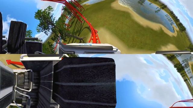 [360 VR 8K Video] Roller Coaster Virtual Reality Google Cardboard SBS смотреть онлайн