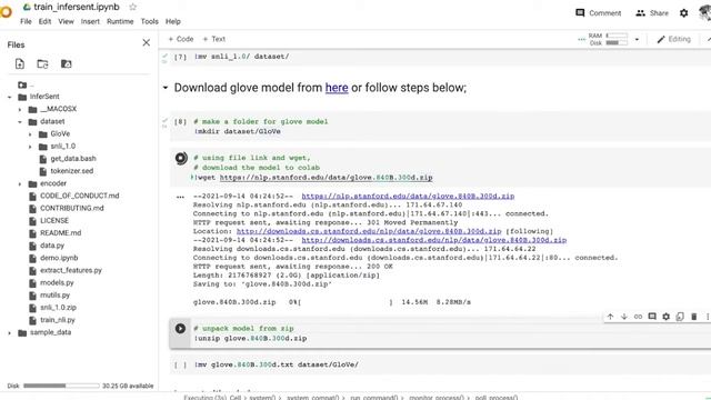 training facebook's InferSent on the SNLI corpus with the training script смотреть онлайн