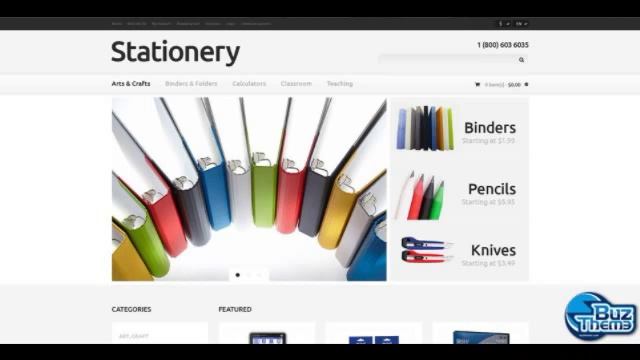 Download Stationery Responsive OpenCart Template by Cowb смотреть онлайн