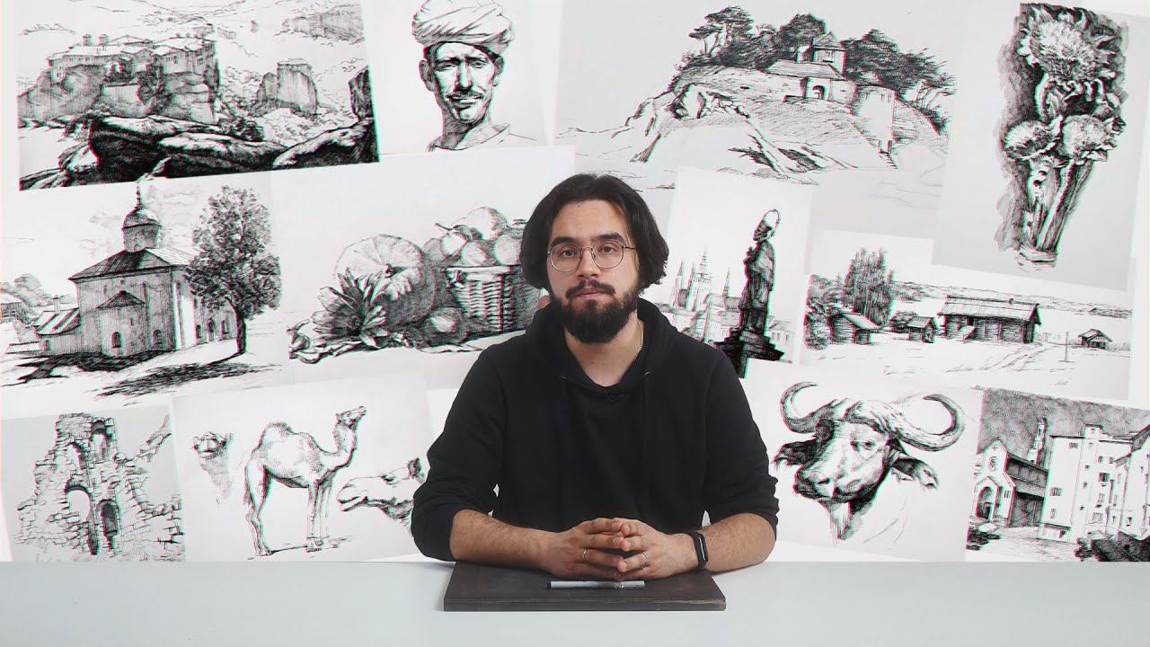 О курсе «Графика ручкой» смотреть онлайн