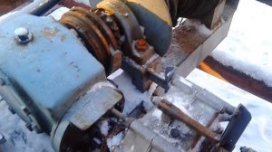 Cамодельная лебедка к трактору Т16.