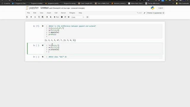 LIST EXAMPLE IN PYTHON смотреть онлайн