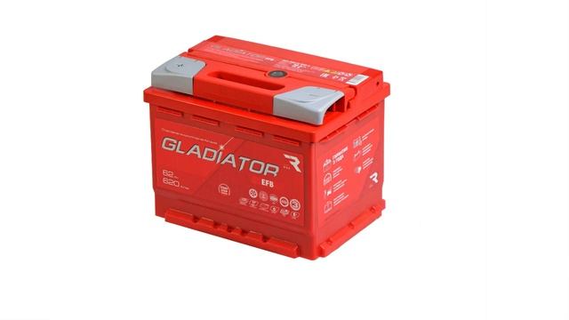 Аккумулятор Gladiator EFB 62. Прямой полярности. Самый краткий обзор. смотреть онлайн