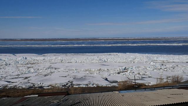 Ледоход в Дудинке 18 мая 2020 г. смотреть онлайн