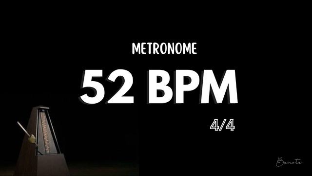 52 BPM 4/4 METRONOME смотреть онлайн