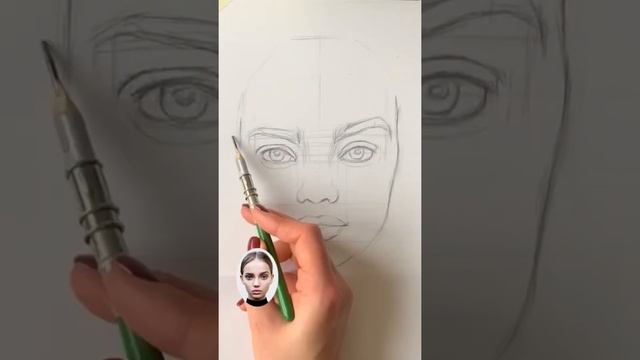 Как нарисовать портрет карандашом? Самый понятный способ построения лица. How to draw face. смотреть онлайн