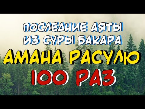 Бакара - Амана Расулю 100 РАЗ! Транскрипция и арабский текст