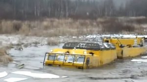 Вездеход Витязь ДТ 30 по непроходимому бездорожью Сибири