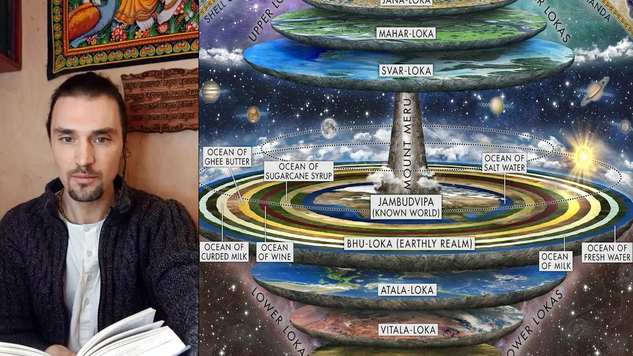 Лекция по Шримад Бхагаватам 5.20. Строение Бхумандалы - земного уровня Вселенной.