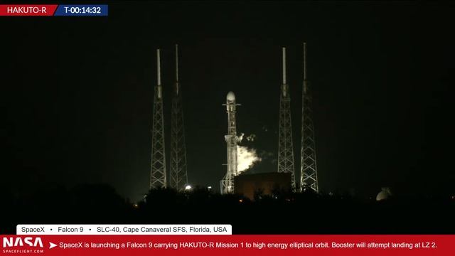 SpaceX Falcon 9 Launches HAKUTO-R Mission 1 | B1073-5 RTLS! смотреть онлайн
