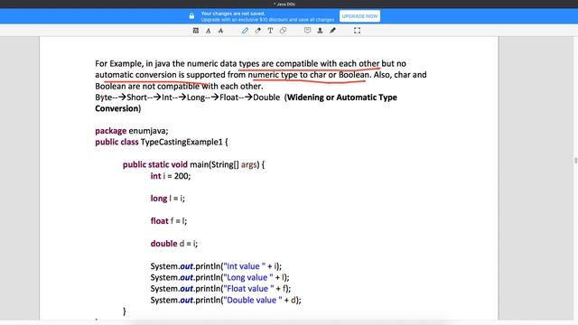 Type Casting in Java Video-45 смотреть онлайн