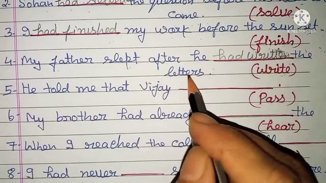 Tense Tutorials || Past Perfect Tense || Worksheet-1 смотреть онлайн