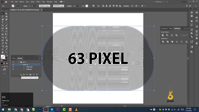 Text Wave Effect illustrator /Offset Path / Actions / Adobe illustrator смотреть онлайн