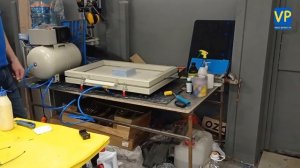 Пошаговый механизм формовки деталей из ЭВА на мембранно вакуумном прессе