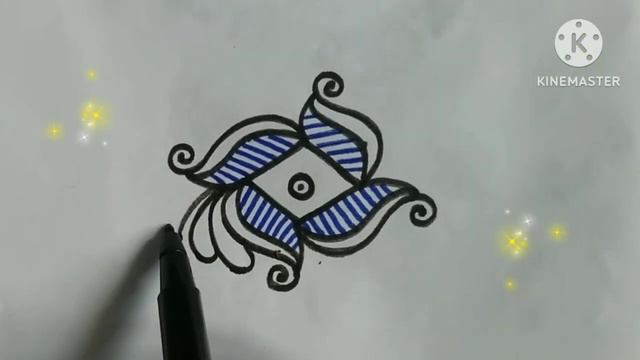 5 dots kolam🌺|| simple kolam || daily rangoli || 👉@lotusrangolis смотреть онлайн