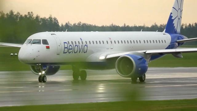 BELAVIA - national airlines based in airport Minsk. Take-offs and landings aircrafts. смотреть онлайн