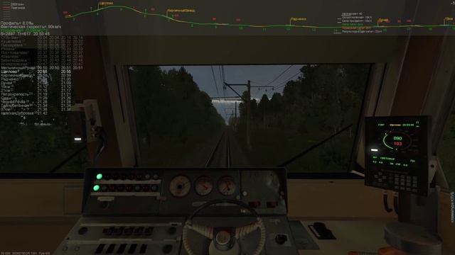 ZDSimulator. Пригородный электропоезд №6935 с ЭД4м сообщением СПБ-Финляндский-Невская Дубровка смотреть онлайн