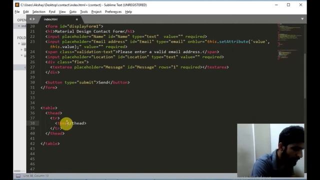 Contact Form Web App using Firebase | RealTime Database | Part 1 смотреть онлайн