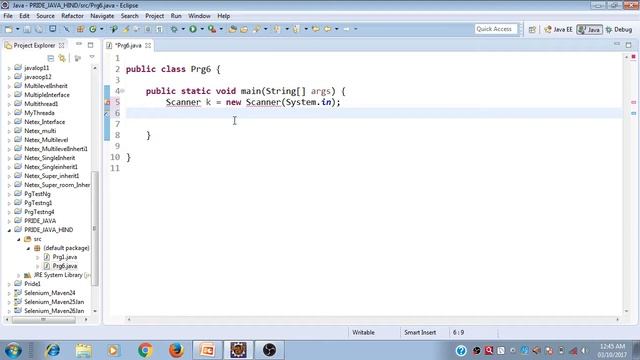 Java Tutorial(Hindi) 8 | How to input values from keyboard | Pride Academy смотреть онлайн