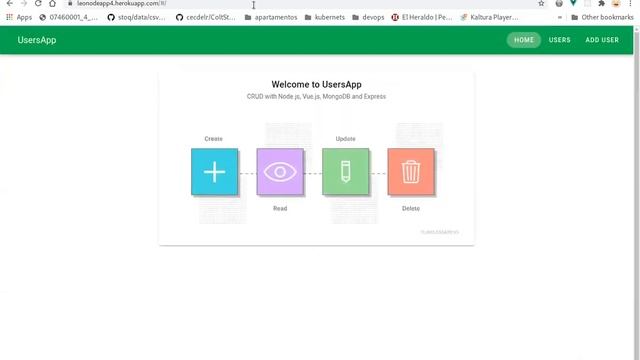 Deploy node + vue in heroku ICESI 2020B смотреть онлайн