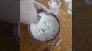 Как приготовить смесь для барельефа.