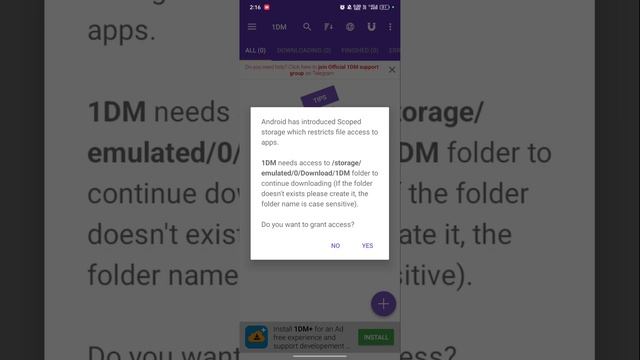error permission denied on download location tap to give permission // 1dm download location proble смотреть онлайн