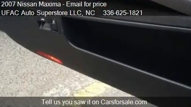 2007 Nissan Maxima 3.5 SE - for sale in Asheboro, NC 27203 смотреть онлайн