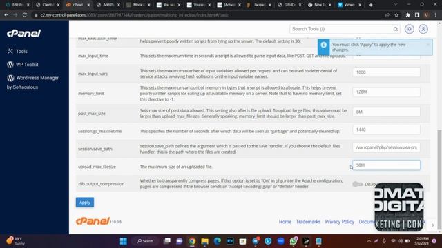 How To Increase The Maximum File Upload Size in Wordpress From Cpanel смотреть онлайн