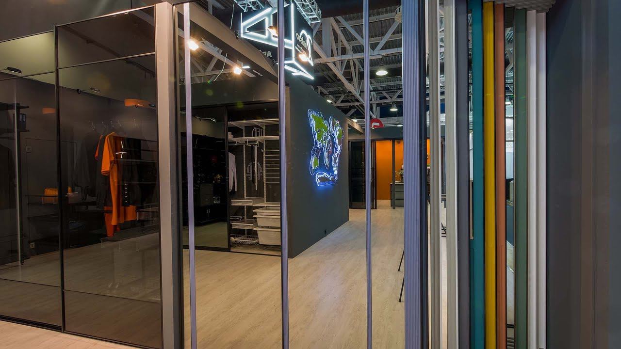 Вертикальный профиль «SLIM MAX» для узкопрофильных раздвижных систем дверей смотреть онлайн