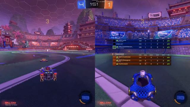Rocket league - Split Screen live play смотреть онлайн