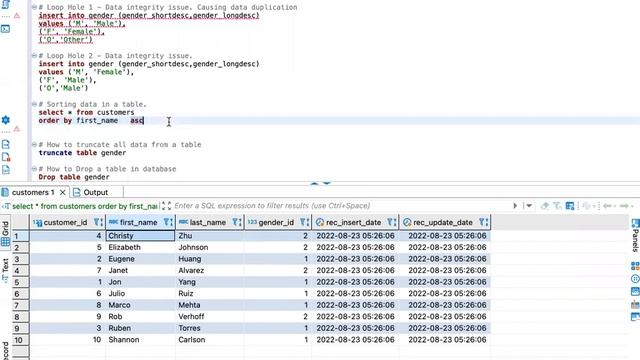 How to sort data in a MySQL table using order by clause For SQL Developers смотреть онлайн
