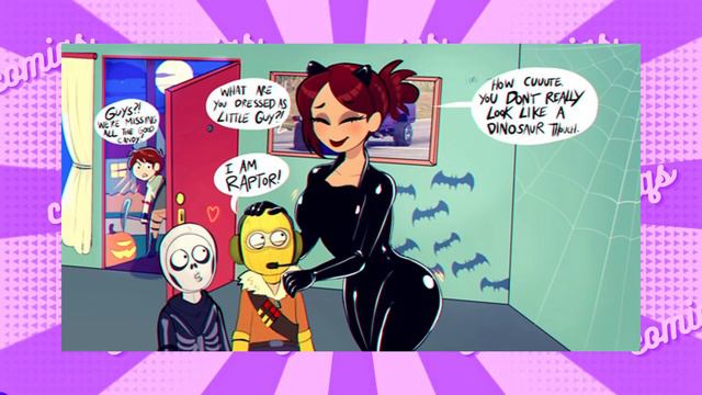 😲Mom's costume for Halloween | Comic Dub смотреть онлайн
