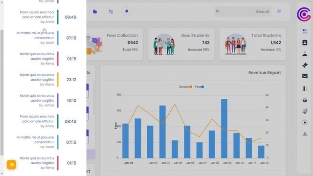 Bootstrap Admin Template with University RTL Dashboard Theme смотреть онлайн