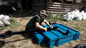 Сборка тележки мотоблока, "доработка напильничком"