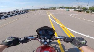 Практический экзамен на категорию А "Скоростное маневрирование"