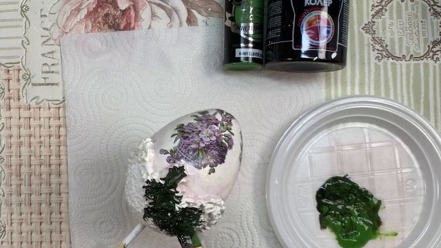 Декор, декупаж пасхального яйца. Decor, decoupage of an Easter egg смотреть онлайн