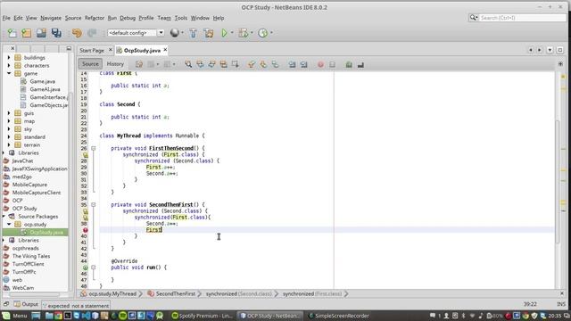 Java: Threads Dead Locks смотреть онлайн